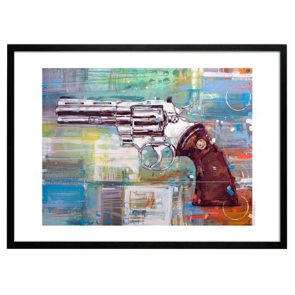 Colt Python Print poster art canvas plakat affiche kunst Revolver Coltprint Coltposter coltart Gun guns revolvers