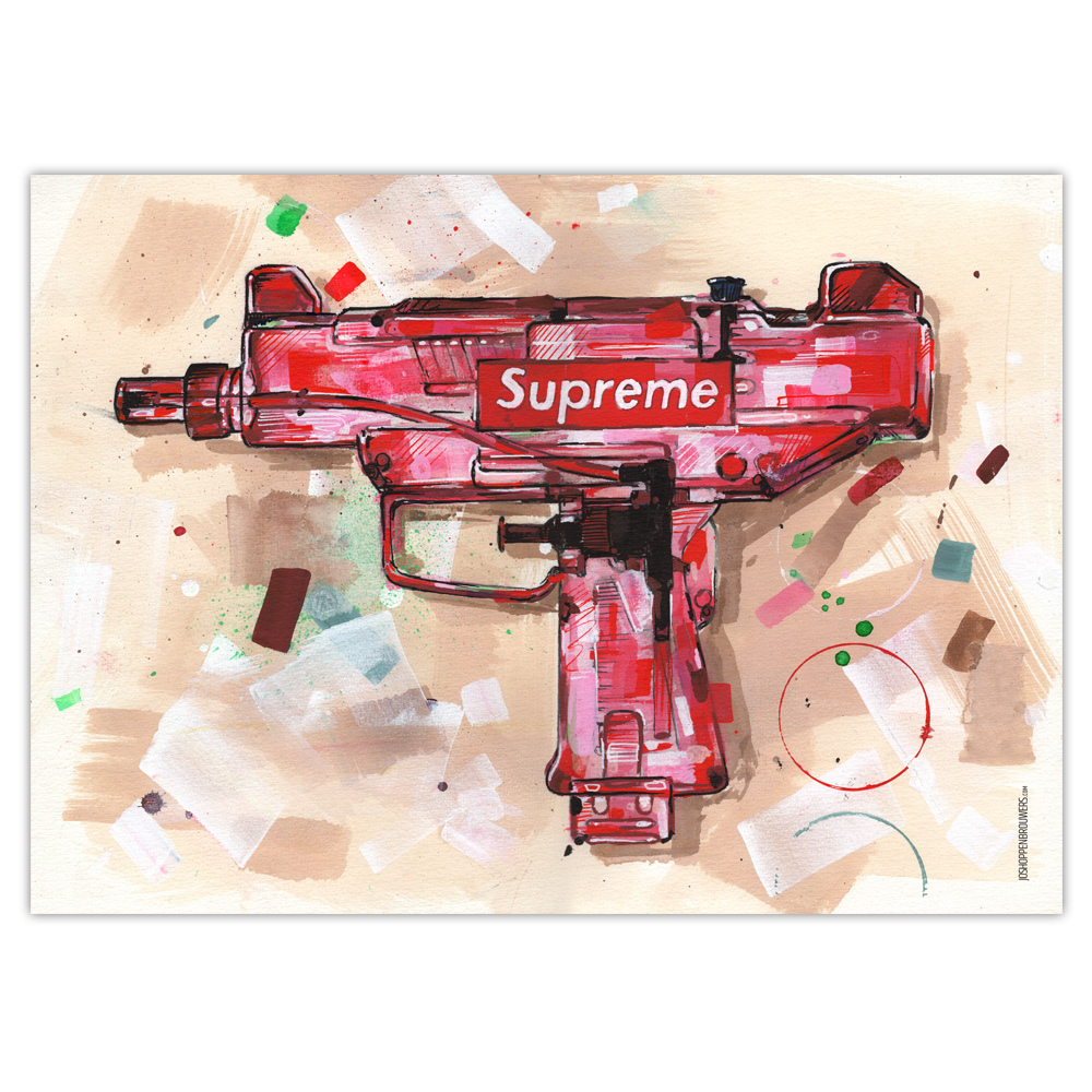 Supreme SupremeNY supremeNYC supremewatergun watergun UZI UZIart supremelogo supremeclothes art gunart