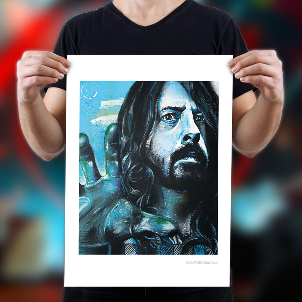 256891 FOO FIGHTERS DAVE GROHL LIVE STAGE GLOSSY PRINT POSTER DE