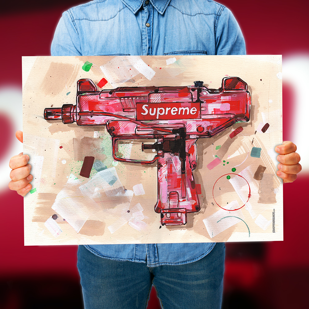Supreme SupremeNY supremeNYC supremewatergun watergun UZI UZIart supremelogo supremeclothes art gunart supremegun gun art supremewaterguns