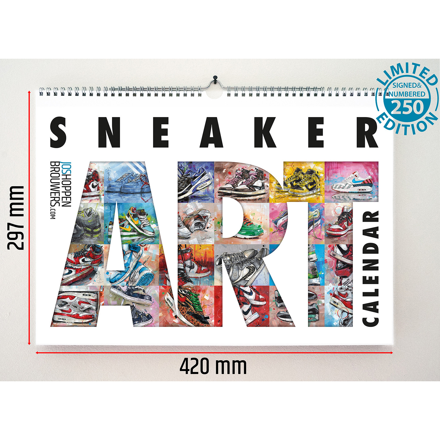 Prisoner abolish Human Nike sneaker art calendar (420x297mm) *edición limitada – Jos  Hoppenbrouwers art
